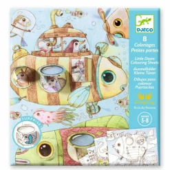 Best Djeco Farvelægningskort med flapper - Malos rejse