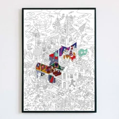 Sale Farvelægningsplakat - Gys & gru