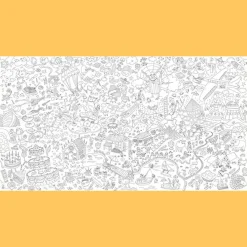 Sale Farvelægningsplakat XXL - Fantasiverden