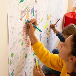 Sale Farvelægningsplakat XXL - Verdenskort