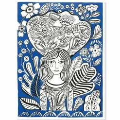 Outlet Djeco Farvelægningsplakater - Blomster, 3 stk