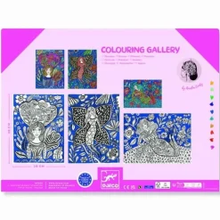 Outlet Djeco Farvelægningsplakater - Blomster, 3 stk