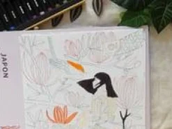 Online Djeco Farvelægningsplakater - Japan, 3 stk