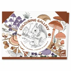 Clearance Djeco Farvelægningsplakater - Natur, 3 stk