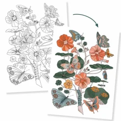 Clearance Djeco Farvelægningsplakater - Natur, 3 stk