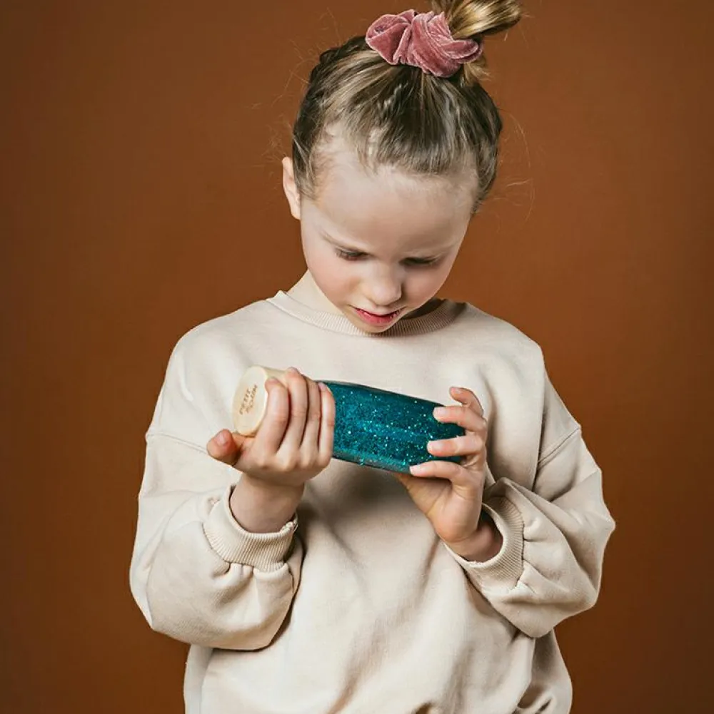 Sale Fascinationsflaske - Turkis glitter