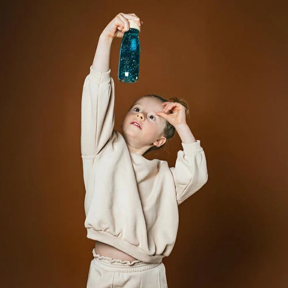 Sale Fascinationsflaske - Turkis glitter