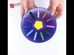 Outlet Djeco Fedtfarver, 12 stk. - Fra 18 mdr.