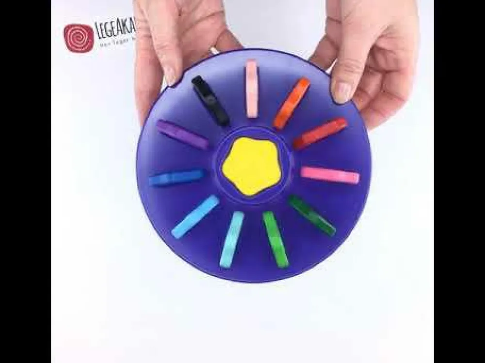 Outlet Djeco Fedtfarver, 12 stk. - Fra 18 mdr.