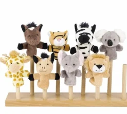 goki Fingerdukker - Vilde dyr, 8 stk