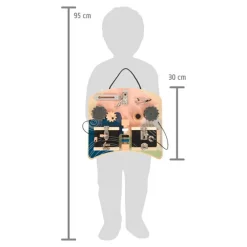 New small foot Finmotoriktavle - Låse & gear