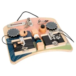 New small foot Finmotoriktavle - Låse & gear