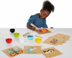 Finmotorisk læringsspil med mønsterkort