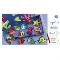 Outlet Djeco Fiskespil, magnetisk - Farvede fisk