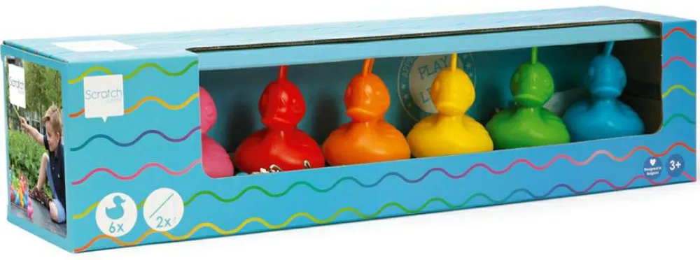 Outlet Scratch Fiskespil med ænder, 6 stk.