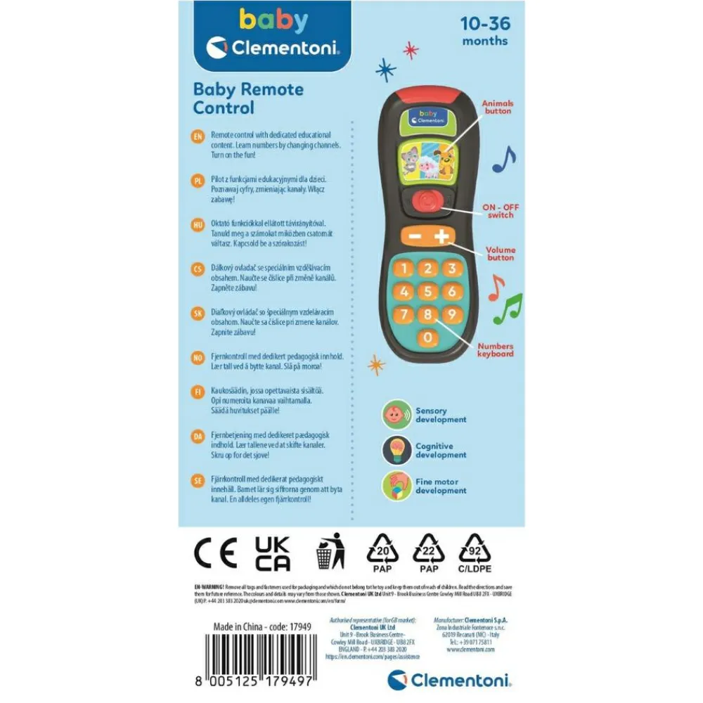 Outlet Clementoni Fjernbetjening med lyd og lys - Sort