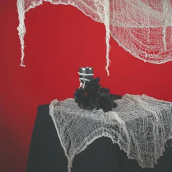 Hot Flænset klæde - Hvidt (55 x 350 cm)