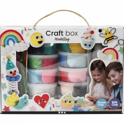 Clearance Creativ Company Foam Clay og Silk Clay i gaveæske