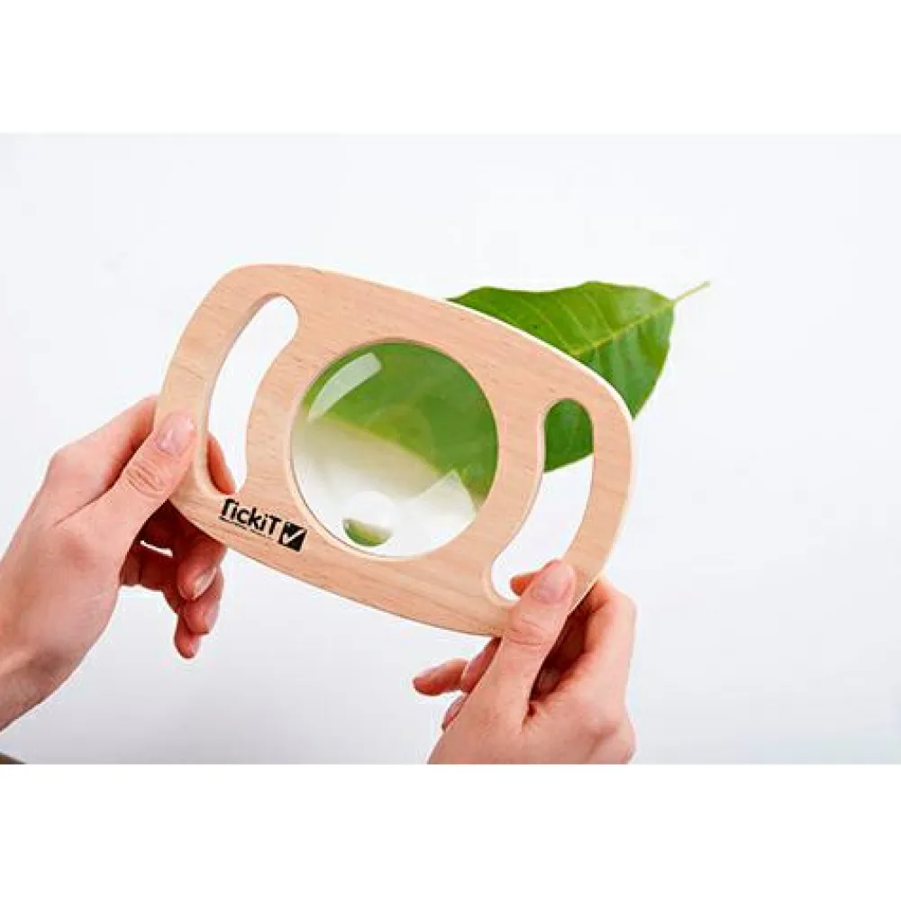 Online tickit® Forstørrelsesglas Easy Hold i træramme