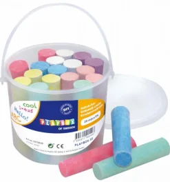 Playbox Gadekridt i spand, 20 stk