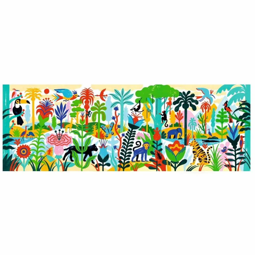 Discount Djeco Galleri puslespil m. 100 brikker - Jungle