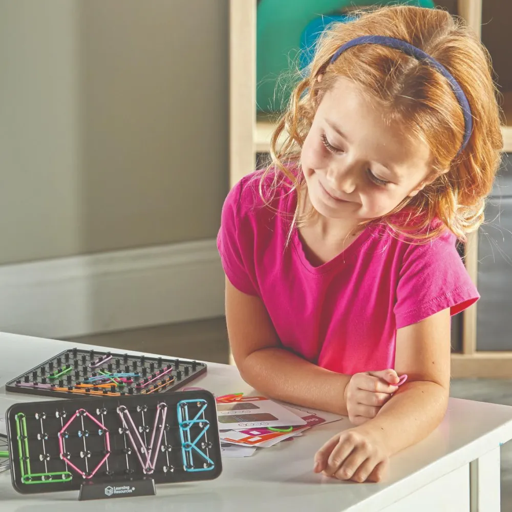 Clearance Learning Resources Geoboard - Lav former med elastikker