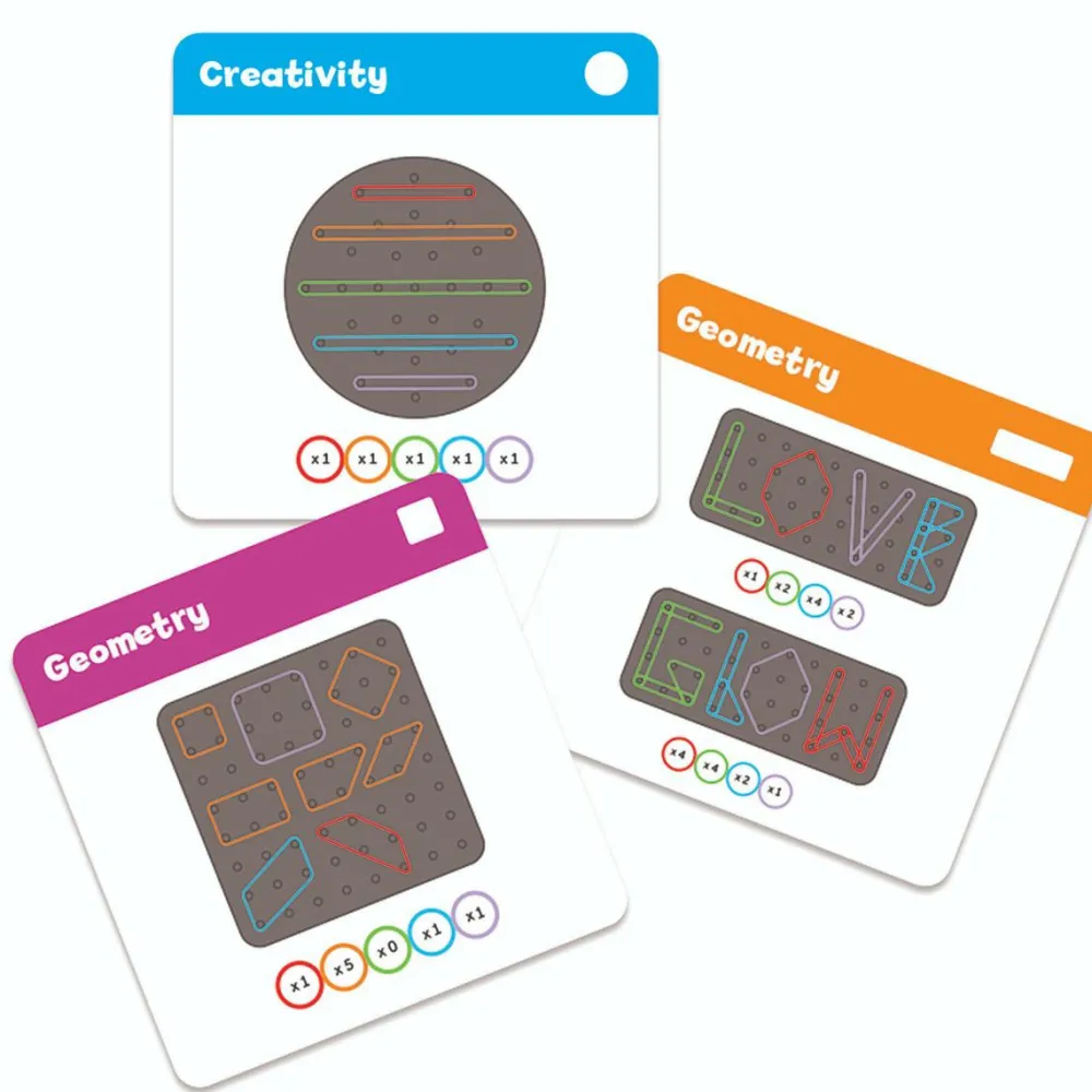 Clearance Learning Resources Geoboard - Lav former med elastikker