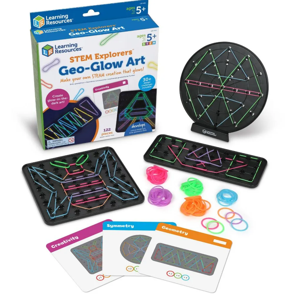 Clearance Learning Resources Geoboard - Lav former med elastikker