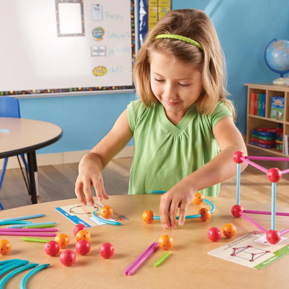 Discount Learning Resources Geometrisk byggesæt, 129 dele