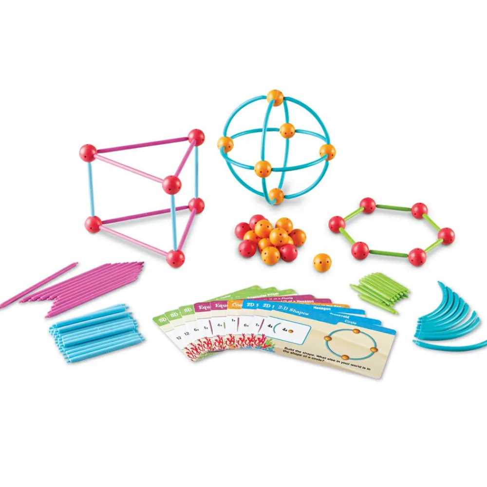 Discount Learning Resources Geometrisk byggesæt, 129 dele