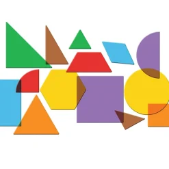 Hot Learning Resources Geometriske former, transparente - 408 stk.