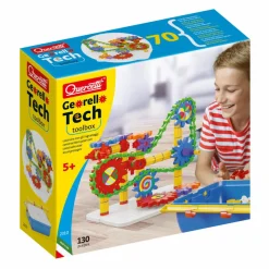 Outlet Quercetti Georello Tech byggesæt - Værktøjskasse, 130 dele