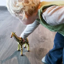 Clearance Green Rubber Toys Giraf i naturgummi