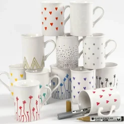 Sale Creativ Company Glas- & porcelænstusser - Halvdækkende, 12 stk