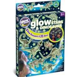 New Brainstorm Glow - Dinosaurer + stjerner, 43 dele