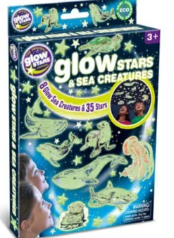 Sale Brainstorm Glow - Havdyr + stjerner, 43 dele