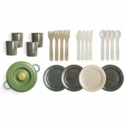 Online Dantoy Green Bean - Spisestel med 22 dele (ass.)