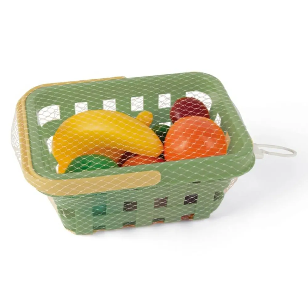 Dantoy Green Garden indkøbskurv m. frugt, 10 dele