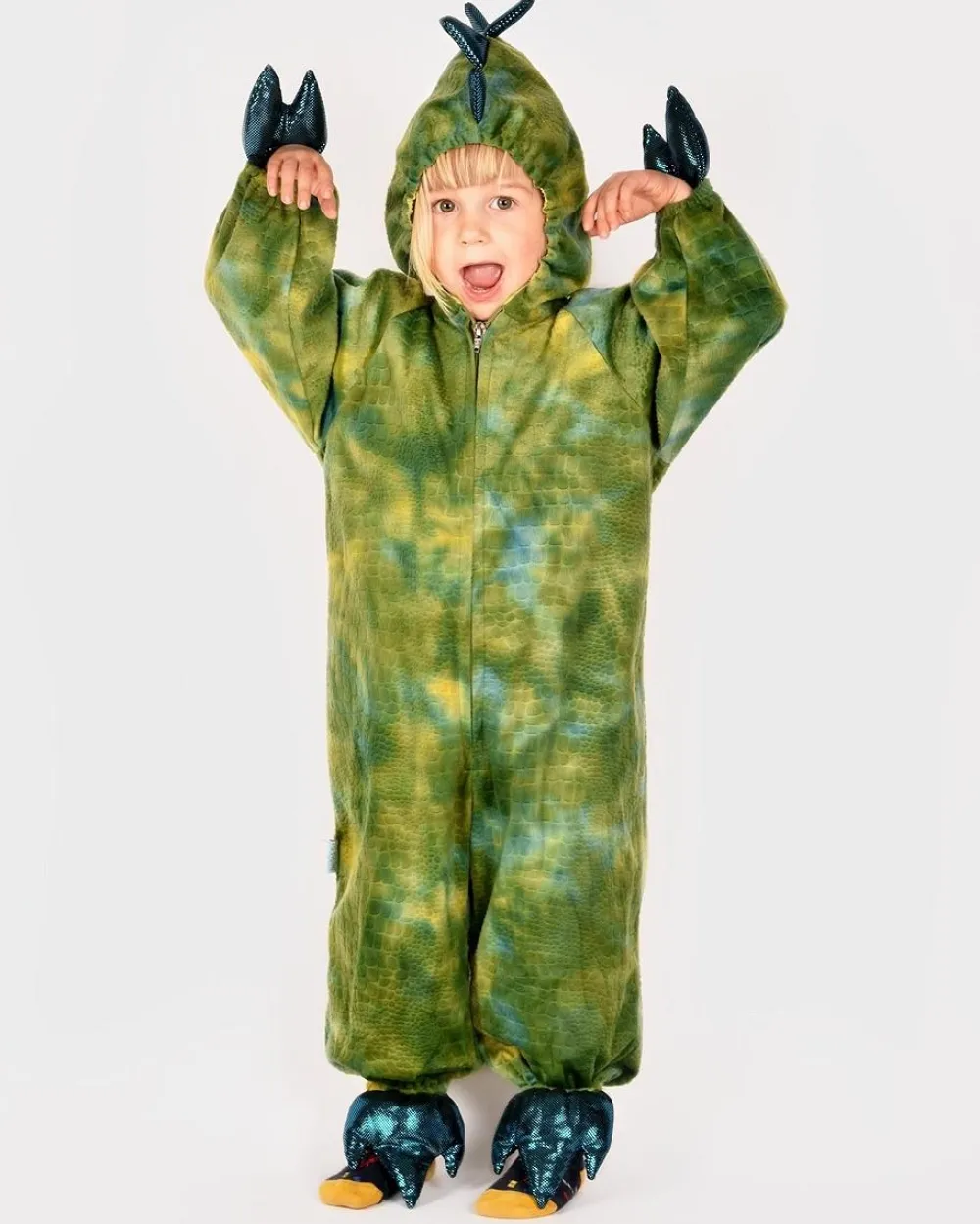 Best Den Goda Fen Grøn dinosaur, str. 3-4 år