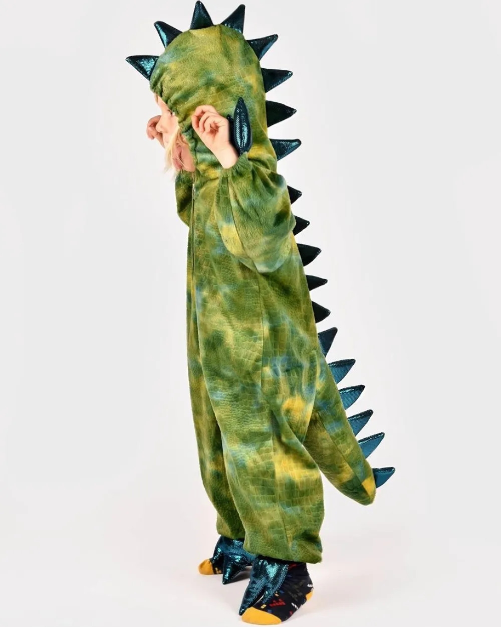 Best Den Goda Fen Grøn dinosaur, str. 3-4 år