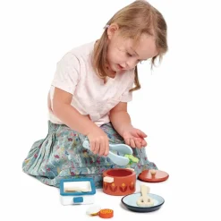 Sale Tender Leaf Grydesæt i træ - Potte, pande og fad