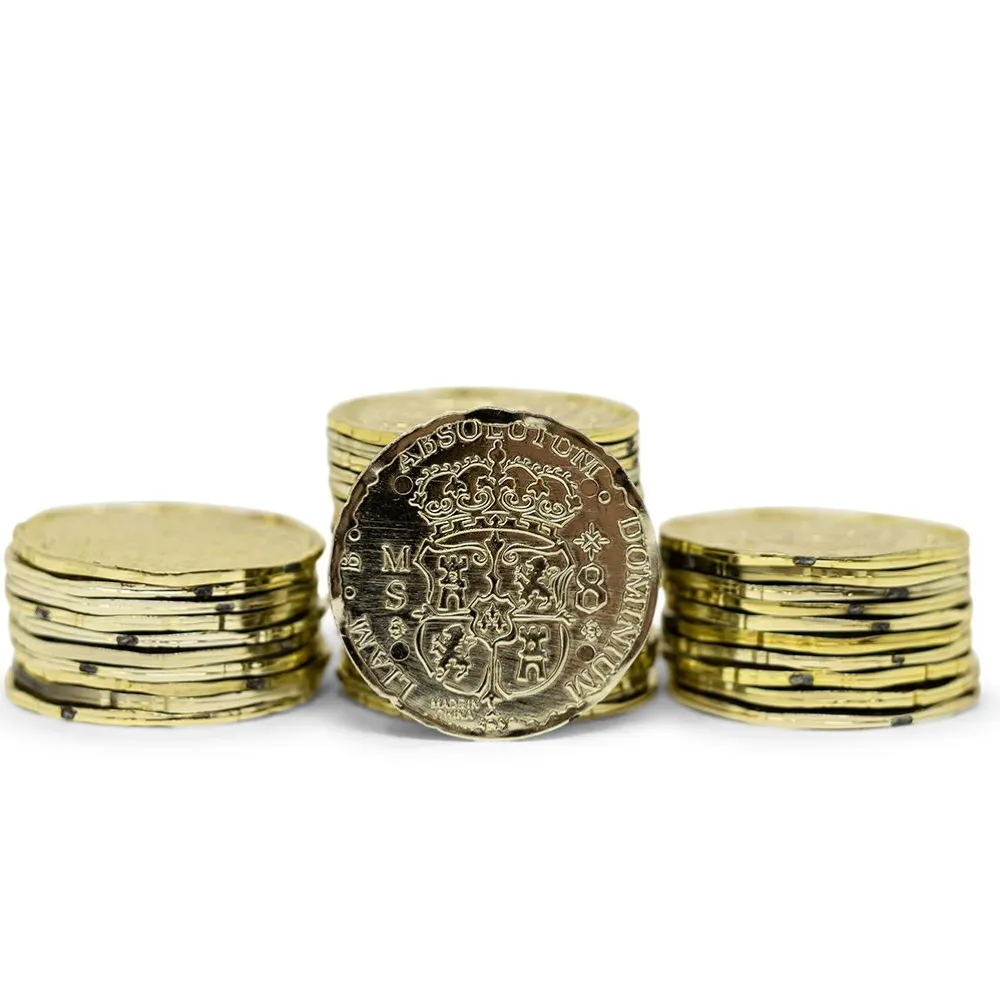 Discount Guldmønter i plastic, 72 stk.