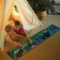 New Hape Gulvpuslespil m. 200 brikker - Dinosaurer