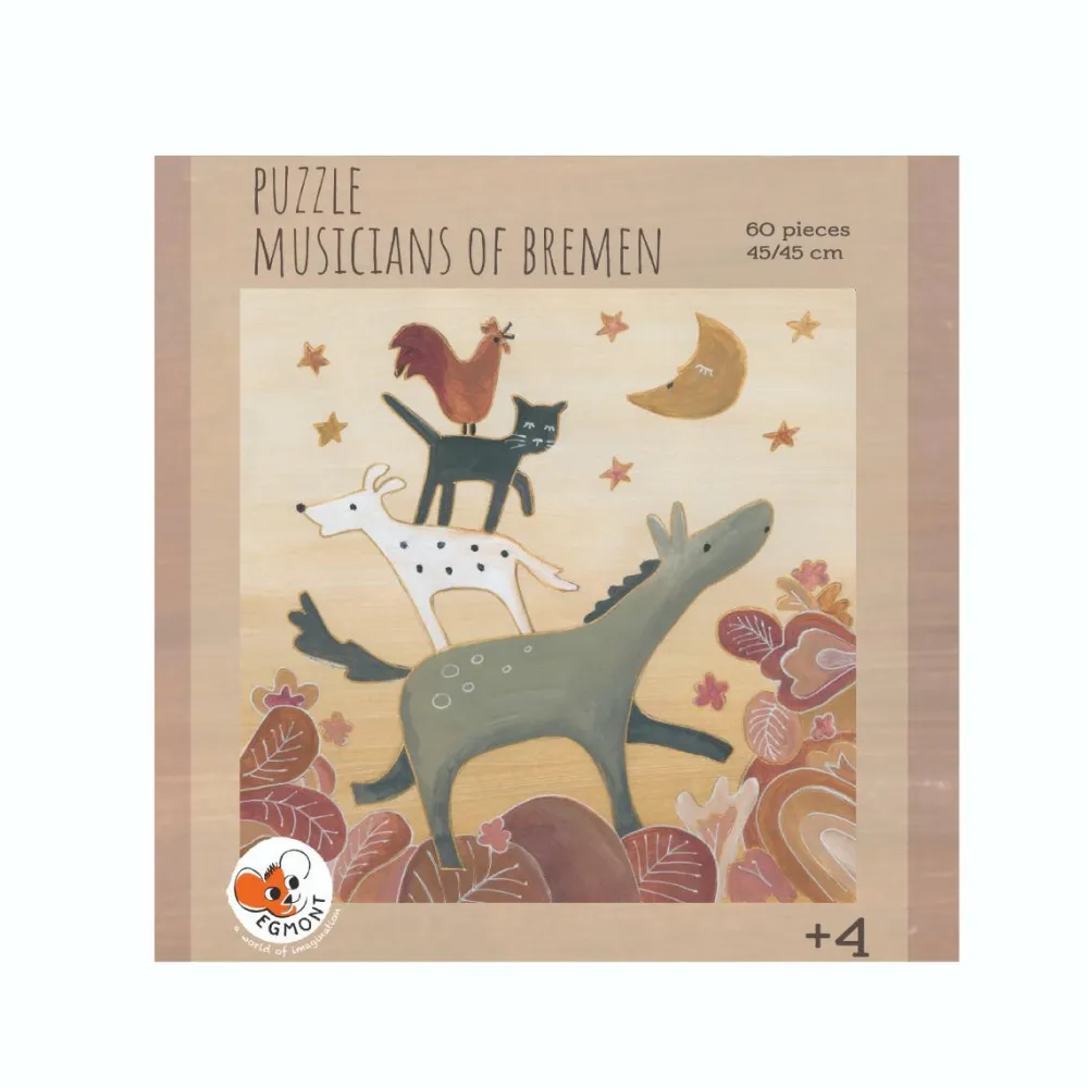 Outlet Egmont Toys Gulvpuslespil m. 60 brikker - Stadsmusikanterne ..