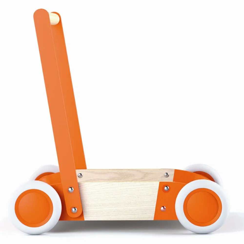 Discount Djeco Gåvogn i træ - Orange