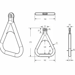 New DICE Gymnastikringe af plast - Salviegrøn (sort reb)