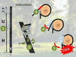 Sale Gyngeophæng til træ - Med lås 500 cm