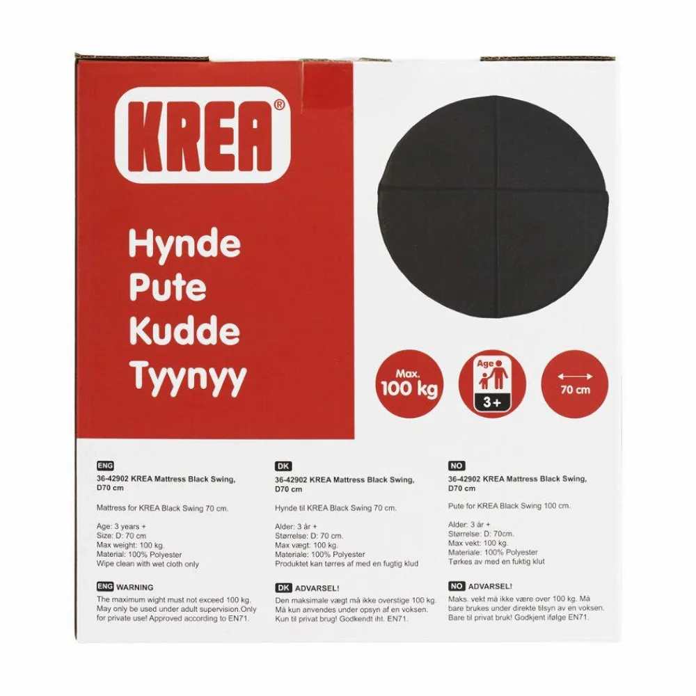 Hot KREA Gyngetilbehør - Hynde til rund gynge, Ø70 cm