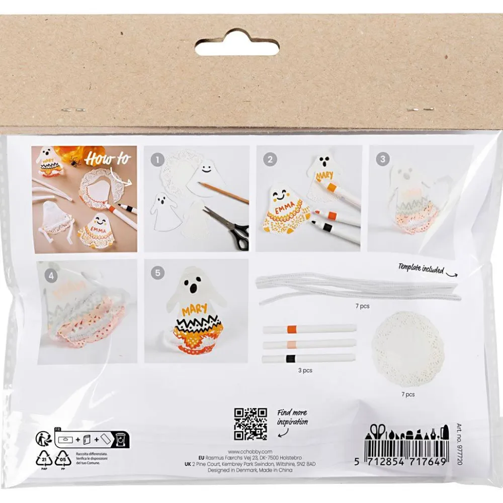 Best Creativ Company Halloween-pose - Papirspøgelser