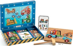 Djeco Hammer & søm bræt - Biler